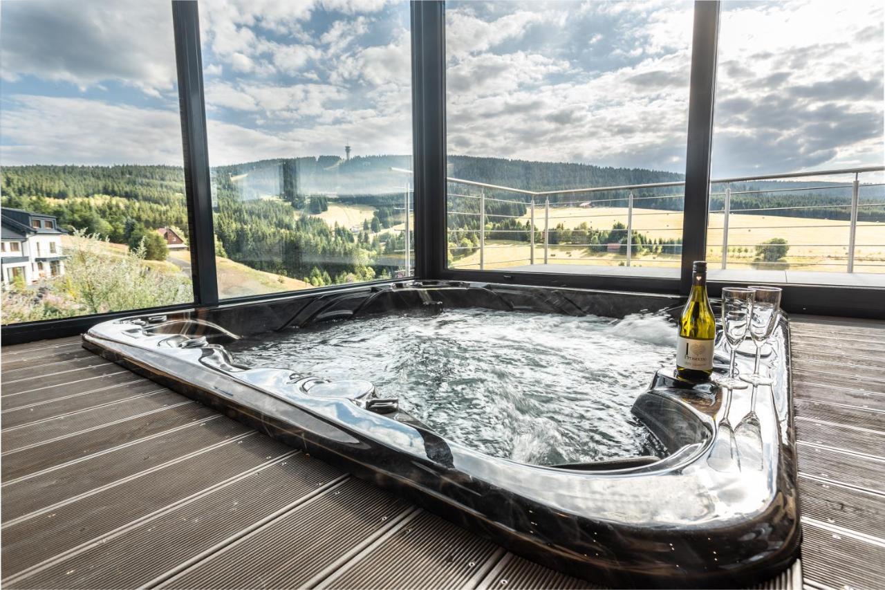 Wellness Villa Klinovec Views Loucna pod Klinovcem Luaran gambar
